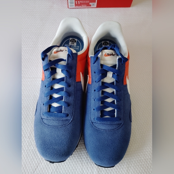 Nike Pre Montreal Racer 898031-400 Blue Orange White Lace Up Sneakers Low Top. - Picture 5 of 7